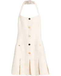 MARCIANO BY GUESS - Ivory Mini Dress Cotton, Polyester, Viscose - Lyst