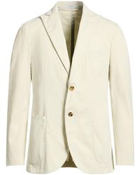 Boglioli - Cream Blazer Cotton, Elastane - Lyst
