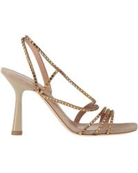 Alberta Ferretti - Sand Sandals Leather - Lyst