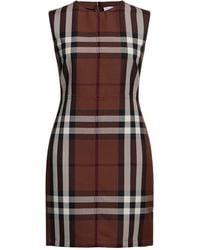 Burberry - Mini Dress - Lyst