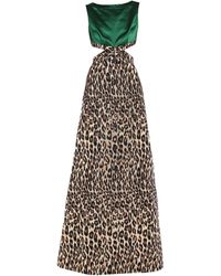 Miu Miu - Leopard Print Maxi Dress - Lyst
