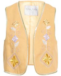 forte_forte - Tailored Vest Linen, Cupro - Lyst