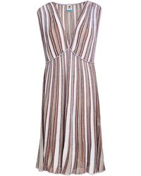 M Missoni - Light Mini Dress Viscose, Polyester, Cotton, Polyamide - Lyst