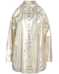 Pinko - Denim Platinum Shirt Cotton, Polyester, Polyurethane - Lyst