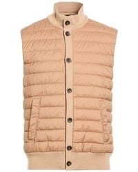 Herno - Camel Vest Virgin Wool, Silk - Lyst