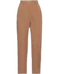 ViCOLO - Camel Pants Acetate, Viscose - Lyst