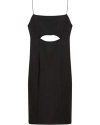 HUGO - Mini Dress Virgin Wool, Elastane - Lyst