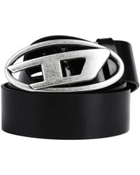 DIESEL - Oval Logo Belt - Lyst