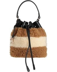Tod's - Camel Handbag Leather, Textile Fibers - Lyst