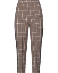 Alysi - Camel Pants Polyester, Virgin Wool, Elastane, Cotton - Lyst