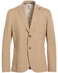 Bob - Camel Blazer Cotton, Polyester, Elastic Fibres - Lyst