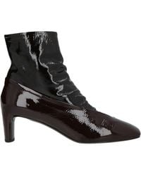 Roberto Del Carlo - Burgundy Ankle Boots Leather - Lyst