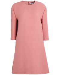 Dior - Antique Rose Mini Dress Wool, Silk - Lyst