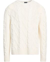 Paul & Shark - Cream Sweater Virgin Wool - Lyst