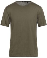 Theory - Khaki T-Shirt Cotton - Lyst