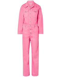 Ganni pink jumpsuit Clearance