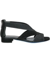 Loriblu - Sandals Leather, Textile Fibers - Lyst