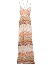 Missoni - Maxi Dress Viscose, Metallic Fiber, Polyamide, Polyester - Lyst
