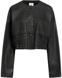 Alysi - Chocolat Denim Outerwear Cotton - Lyst