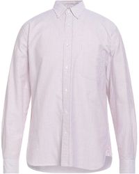 Beams Plus - Burgundy Shirt Cotton - Lyst