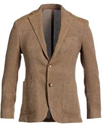 Lardini - Military Blazer Wool, Linen, Silk - Lyst