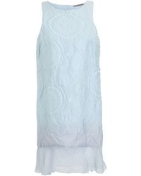 Ermanno Scervino - Sky Mini Dress Cotton, Silk, Polyamide - Lyst