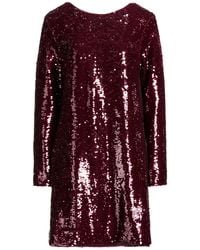 Kocca - Burgundy Mini Dress Polyester, Elastane - Lyst