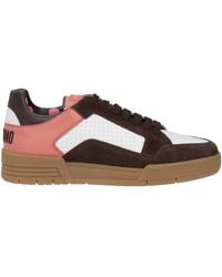 Moschino - Chocolate Sneakers Textile Fibers, Leather - Lyst