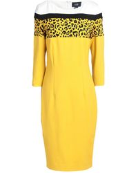 Roberto Cavalli - Midi Dress Viscose, Polyamide, Elastane - Lyst