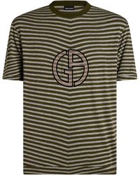 Giorgio Armani - Military T-Shirt Viscose, Elastane - Lyst
