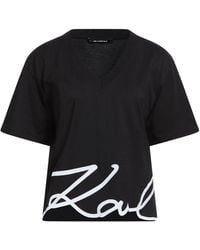 KARL LAGERFELD - T-Shirt Organic Cotton - Lyst