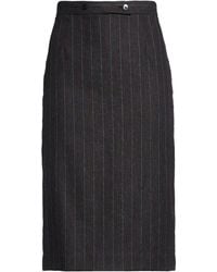Lardini - Charcoal Midi Skirt Virgin Wool, Polyester, Viscose, Nylon, Elastane - Lyst