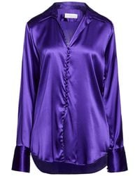 Dries Van Noten - Shirt Silk, Elastane - Lyst
