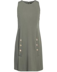 Siste's - Military Mini Dress Viscose, Polyamide, Elastane - Lyst