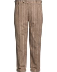 Berwich - Taupe Pants Virgin Wool - Lyst
