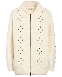 Laneus - Ivory Cardigan Wool, Polyamide - Lyst