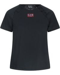 EA7 - T-Shirt Polyester, Elastane - Lyst