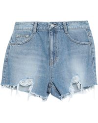 SJYP Denim Jeansshorts in Blau Damen Bekleidung Kurze Hosen Jeans-Shorts und Denim-Shorts 