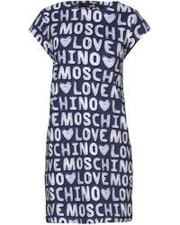 Love Moschino Minivestido - Azul