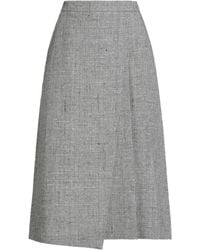 Rochas - Midi Skirt Viscose, Virgin Wool, Polyamide - Lyst