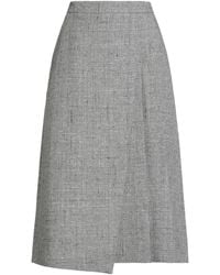 Rochas - Midi Skirt Viscose, Virgin Wool, Polyamide - Lyst