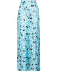 Versace - Sky Pants Silk - Lyst
