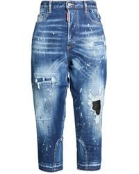 DSquared² - Jeans Cotton, Polyester, Elastane, Calfskin - Lyst