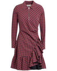 La Petite Robe Di Chiara Boni - Burgundy Mini Dress Polyamide, Elastane - Lyst