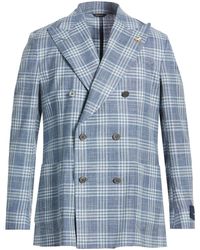Tombolini - Slate Blazer Wool, Cotton, Linen - Lyst