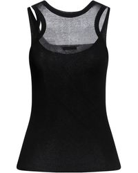 Ann Demeulemeester - Top Cotton, Polyamide - Lyst