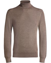 Gran Sasso - Taupe Turtleneck Virgin Wool - Lyst