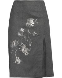 SEVENTY VENEZIA - Midi Skirt Viscose, Polyester, Virgin Wool, Elastane - Lyst