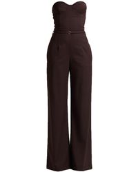 Suoli - Chocolate Jumpsuit Polyester, Viscose, Elastane - Lyst