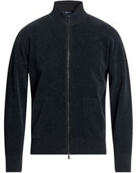 Drumohr - Charcoal Cardigan Cotton, Virgin Wool - Lyst